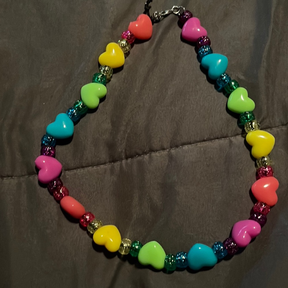 pride heart necklace. spread love!